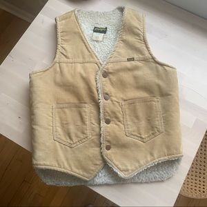 Vintage wrangler corduroy sherpa vest